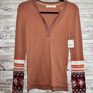 Orange L/S Flannel, Size Small